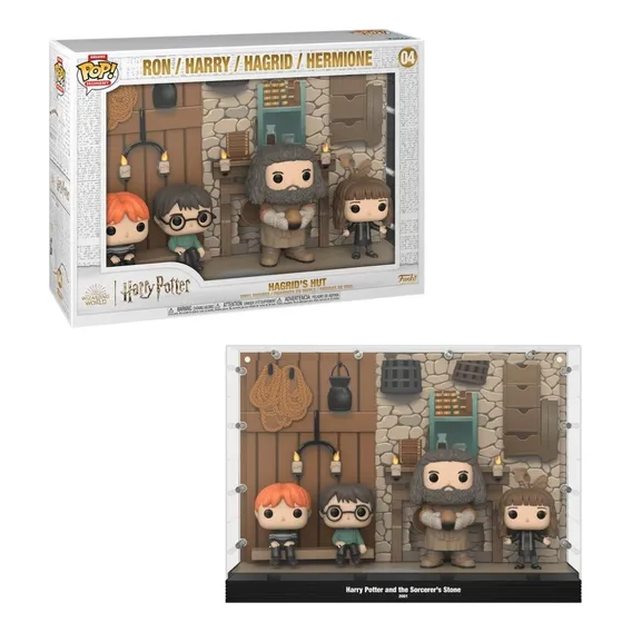Funko Pop Harry Potter Ron Harry Potter Hagrid E Hermione Foto 1