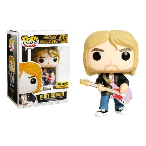 Funko Pop Kurt Cobain Purple Guittar Exclusivo #66 Foto 1