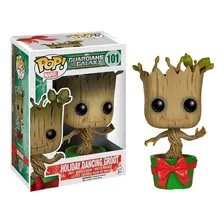 Funko Pop Marvel Guardiões Galaxia Holiday Dancing Groot 101 Foto  mini 1