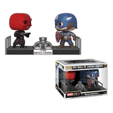 Funko Pop! Movie Moments Marvel - Capitão América Caveira Vermelha Foto  mini 1