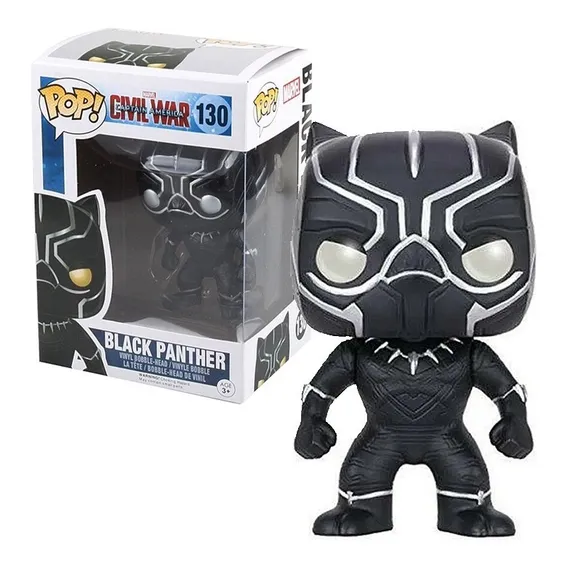 Funko Pop Pantera Negra Black Panther #130 Foto 1