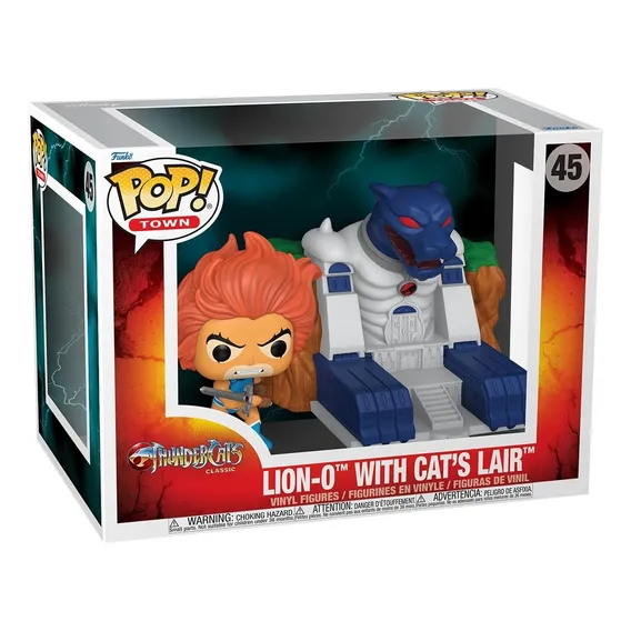 Funko Pop Town: Thundercats - Lion-o com Cubil Felino Foto 1