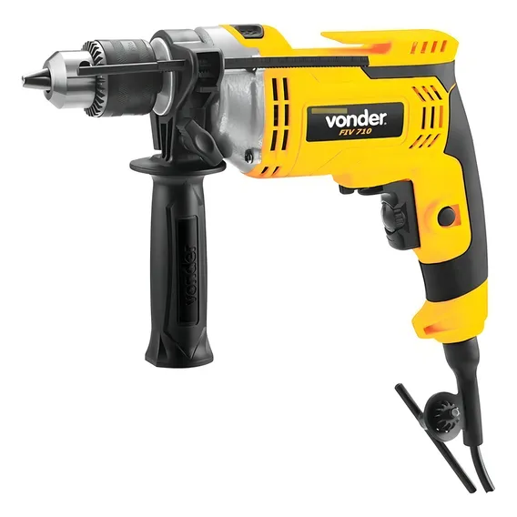 Furadeira Com Impacto 1/2 Pol Fiv 710n Vonder 110V Velocidade Variável Mandril Com Chave Foto 1