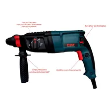 Furadeira De Impacto E Martelete Thaf Similar 11253 Cor Azul-turquesa FrequĂȘncia 50/60 Voltagem Foto mini 1