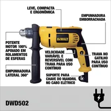 Furadeira Impacto 710w 1/2 13mm Veloc. Variável Dewalt Foto mini 3