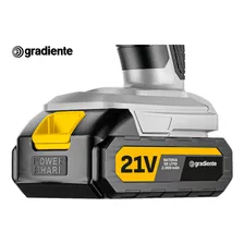 Furadeira Parafusadeira Bateria 21v Gradiente Profissional Foto mini 4