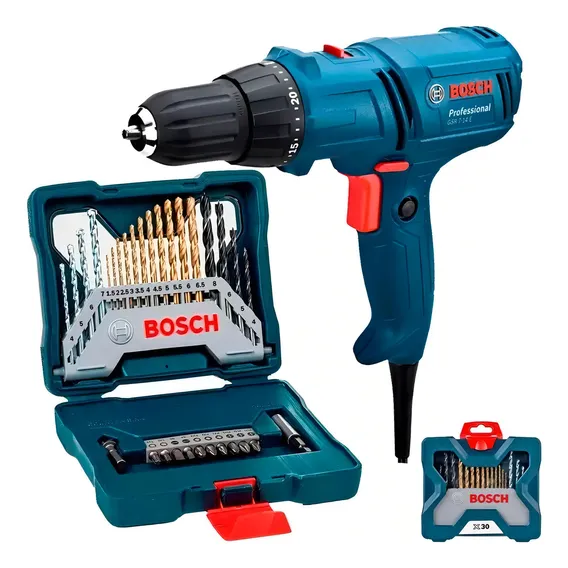 Furadeira Parafusadeira Elétrica 3/8 400w Gsr7-14e Bosch Kit Foto 1