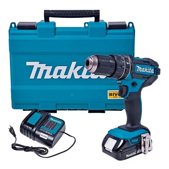 Furadeira Parafusadeira Impacto Bateria 18v Makita Dhp 482sy Foto 1