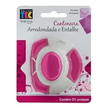 Furador Cantoneira Arredondada E Entalhe Toke Crie Cor rosa branco Foto mini 3