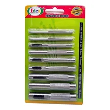 Furador Couro Kit 9 Peças Furar Borracha Eva Feltro Papel Forma da perfuração Círculo Foto mini 4