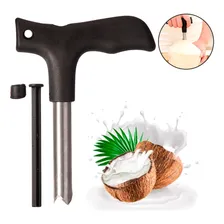 Furador De Coco Perfurador Manual Abridor Inox Fura Coco Foto mini 1
