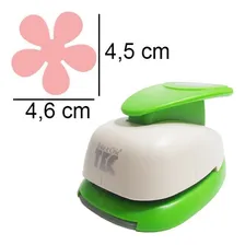 Furador Flor Helice Toke E Crie 4,6 Para Scrapbook Topiaria Cor Verde Foto mini 2
