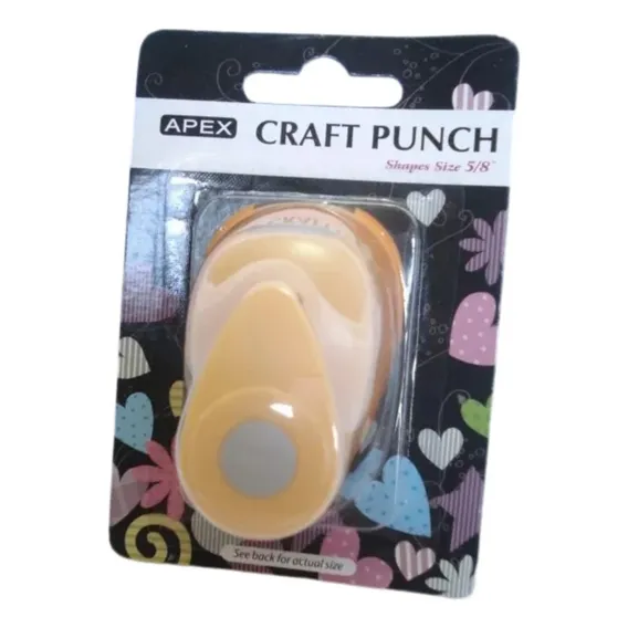 Furador Perfurador Scrapbook Circulo Corte 1cm Cor Laranja Foto 1