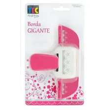 Furador Scrapbook Borda ContÃnua Flores Finas Toke Crie Cor Rosa Foto mini 4