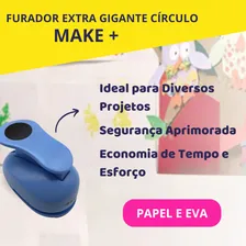 Furador Scrapbook Círculo Liso Papel Corte 5cm 2 Polegadas Cor Azul Foto mini 3