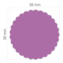 Furador Scrapbook Escalope Circulo Escalopado 38mm Toke Crie Foto mini 2
