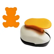Furador Scrapbook Eva Urso Corte 16mm 1,6cm Cor Laranja Foto mini  2