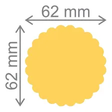 Furador Scrapbook Gigante Plus Escalope Circulo 62x62mm 2,5' Cor Branco e laranja Foto mini  3