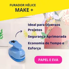 Furador Scrapbook Make+ Jumbo Flor Hélice Papel E Eva 25mm Foto mini 3