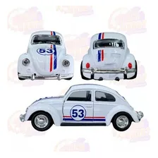 Fusca Em Miniatura Filme Herbie Antigo Cor Branco Foto mini 2