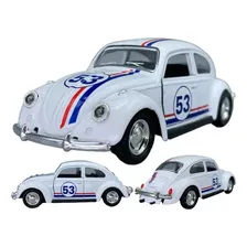 Fusca Em Miniatura Filme Herbie Antigo Cor Branco Foto mini 4
