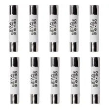 Fusível Cerâmico 20a X 250v /6x30mm/ Com Retardo - Kit 10pçs Foto  mini 1