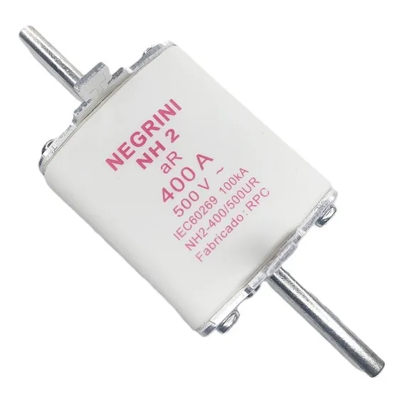 FusÃvel Nh-2 Ar Ultra Rápido 500vca 100ka 400a 3 Peças Foto 1