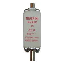 Fusivel Nh Negrini Ultra Rapido 00/ 63a Nh-00c-63/500ur Foto mini 1