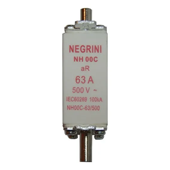 Fusivel Nh Negrini Ultra Rapido 00/ 63a Nh-00c-63/500ur Foto 1
