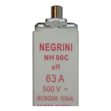 Fusivel Nh Negrini Ultra Rapido 00/ 63a Nh-00c-63/500ur Foto mini 3