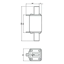 Fusivel Nh1 200a 500v / 3na3140 / Siemens Foto mini  2
