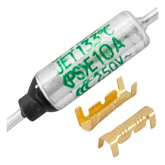 Fusível Térmico 133c 10a 250v 133 Graus 3pç +6 Terminal Luva Foto 1