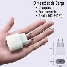 Fussen Fonte Carregador Compatível Com iPhone Cabo + Fonte Usb-c 20w Rápido Cor Branco Foto mini  3