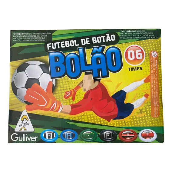 Futebol Botão Com 6 Times Sortidos 0481 - Gulliver Foto 1