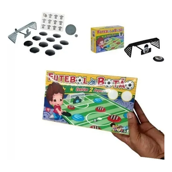 Futebol De Botão Com 2 Jogos Mini Toys 2 Times Foto 1
