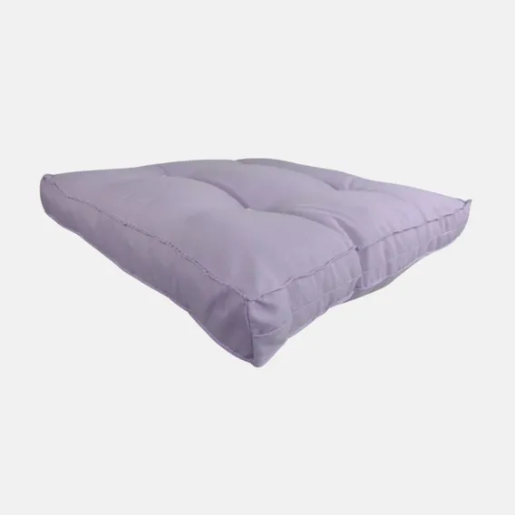 Futon Alto 45x45 Cm Almofada Banco Pallet Cadeira Poltrona Cor Lilás Foto 1