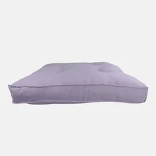 Futon Alto 45x45 Cm Almofada Banco Pallet Cadeira Poltrona Cor Lilás Foto mini  2