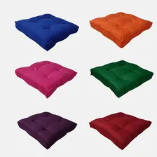 Futon Alto 45x45 Cm Almofada Banco Pallet Cadeira Poltrona Cor Lilás Foto mini 4