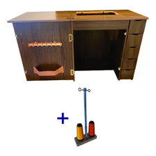 Gabinete Com 5 Gavetas Para Máquina De Costura Doméstica Foto mini 1