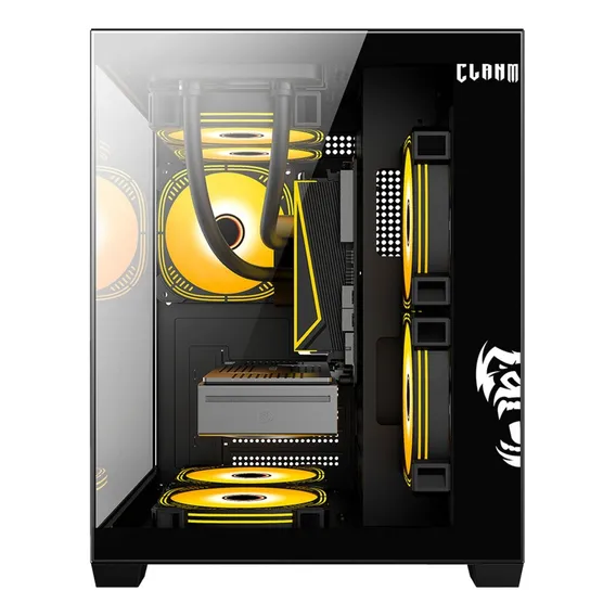 Gabinete Gamer AquƔrio, Tower Micro-atx/itx, Vidro Temperado Foto 1
