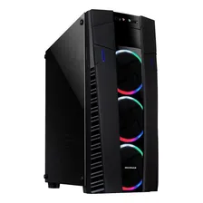 Gabinete Gamer Com 3 Fans Rgb Cor Preto Foto  mini 1