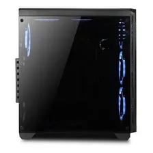 Gabinete Gamer Modoc Painel Lateral Temperado Warrior Cor Preto Foto mini 1