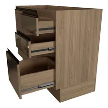 Gabinete Kappesberg Maxxi G747 C/vidro S/tp Nogal Foto mini 3