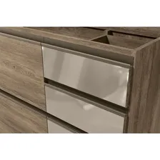 Gabinete Kappesberg Maxxi G747 C/vidro S/tp Nogal Foto mini 2