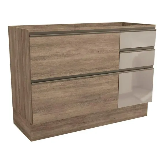 Gabinete Kappesberg Maxxi G747 C/vidro S/tp Nogal Foto 1