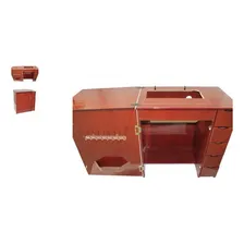 Gabinete Luxo 5 Gavetas P/maquina De Costura Doméstica-mogno Foto mini 3