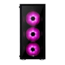 Gabinete Mid Tower Atx Quartz Rgb Preto Aerocool Foto mini 2