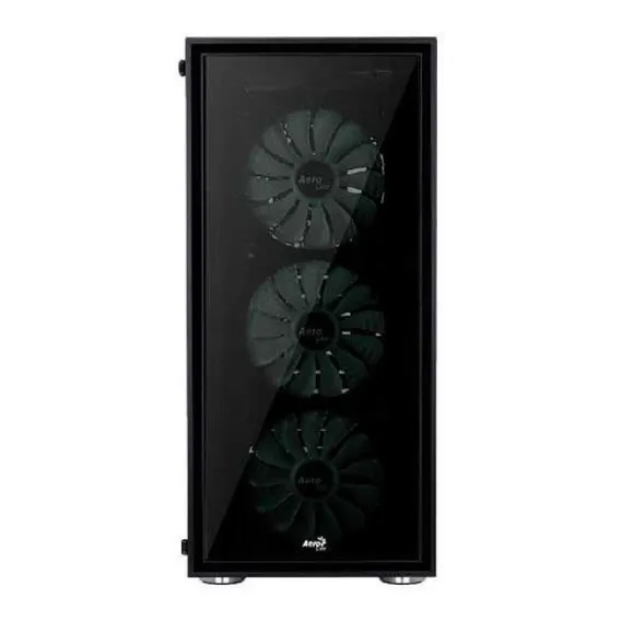 Gabinete Mid Tower Atx Quartz Rgb Preto Aerocool Foto 1