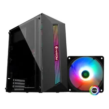 Gabinete Pc Gamer Atx Led Rgb Cooler Fan Mid Tower Vidro Foto mini 1