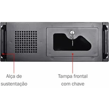 Gabinete Servidor Rack 4u K-mex Cr-s450 Sem Fonte Preto Foto mini 4